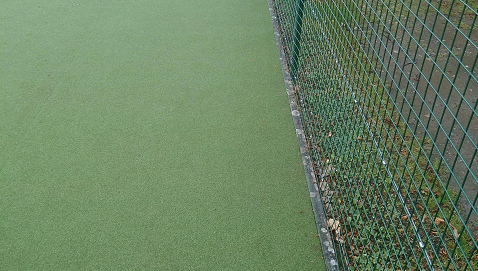 artificial turf tennis surface close up image